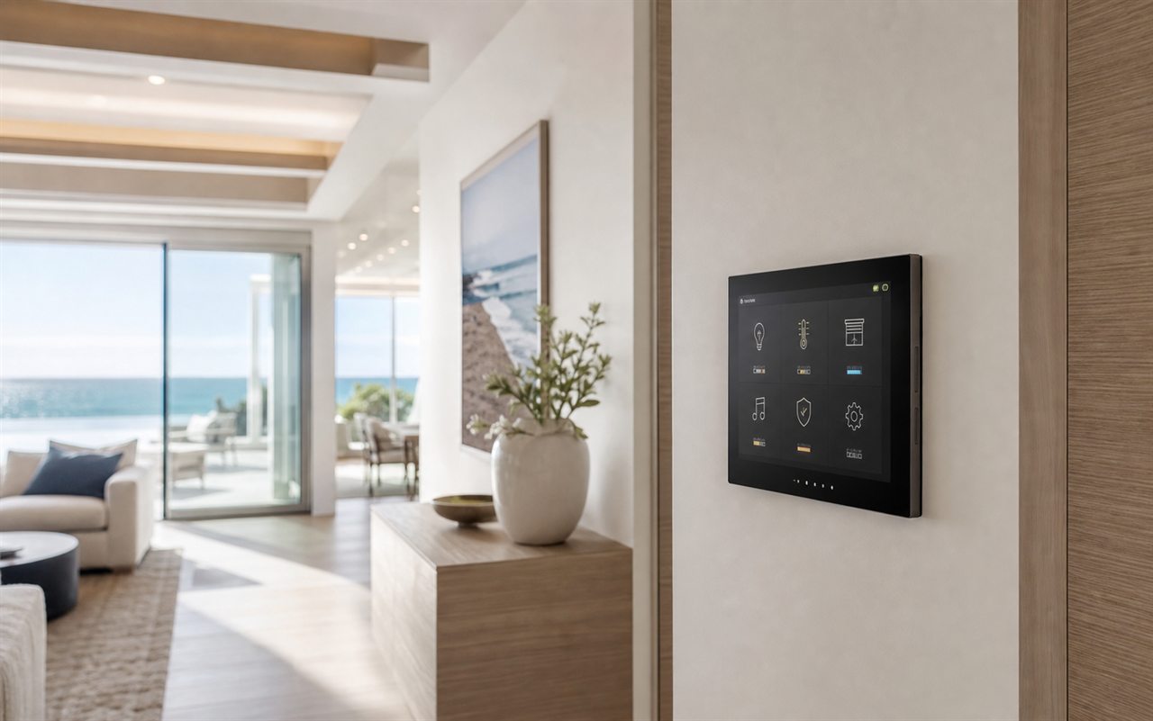 In-wall smart home control panel