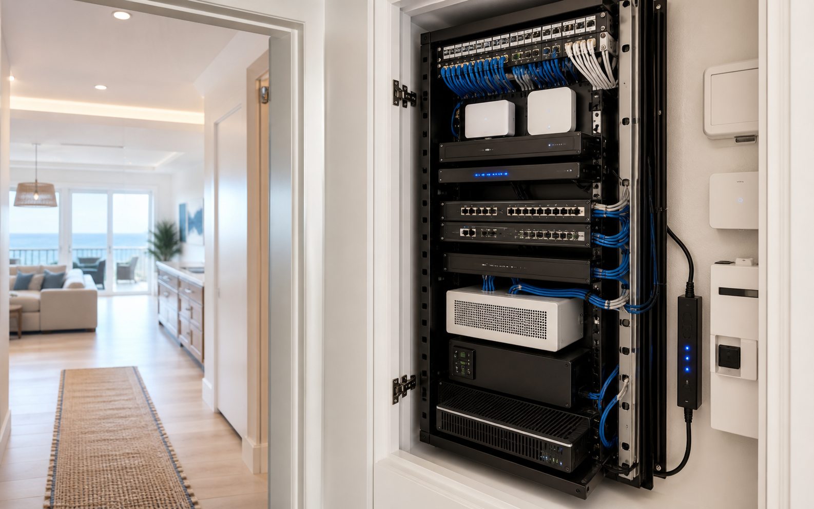 Structured smart home network equipment